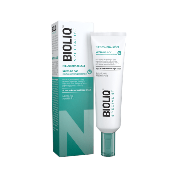 Bioliq Specialist Niedoskonałości, krem na noc redukujący zmiany potrądzikowe, 30 ml Bioliq Specialist Niedoskonałości, krem na noc redukujący zmiany potrądzikowe, 30 ml - zdjęcie produktu