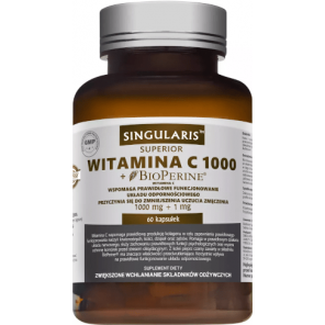Singularis Witamina C 1000 mg + BioPerine, kapsułki, 60 szt. - zdjęcie produktu