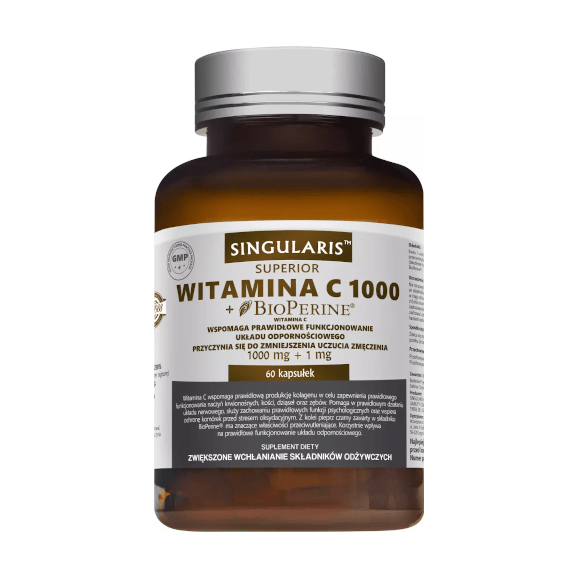 Singularis Witamina C 1000 mg + BioPerine, kapsułki, 60 szt. - zdjęcie produktu