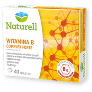 Naturell Witamina B Complex forte, tabletki, 40 szt. - zdjęcie produktu