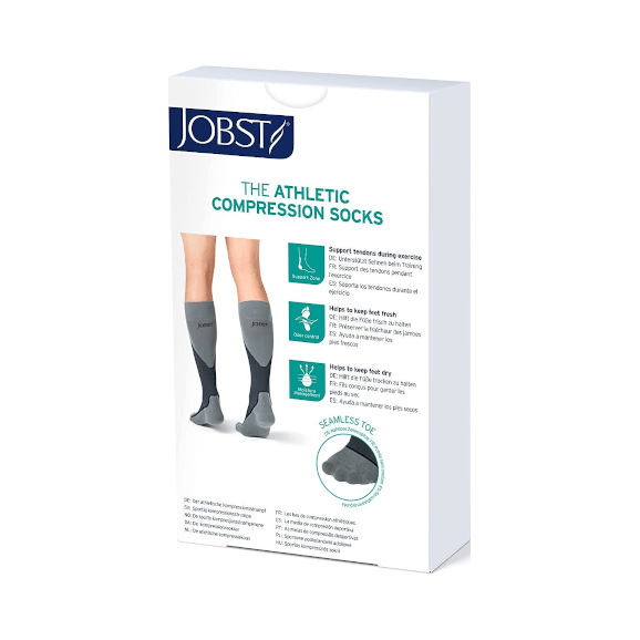 JOBST Sport, podkolanówki kompresyjne CCL1, szare, rozmiar L, 1 para - zdjęcie produktu