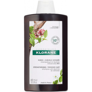 Klorane, szampon z chininą i organiczną szarotką do włosów wypadających i osłabionych, 400 ml - zdjęcie produktu