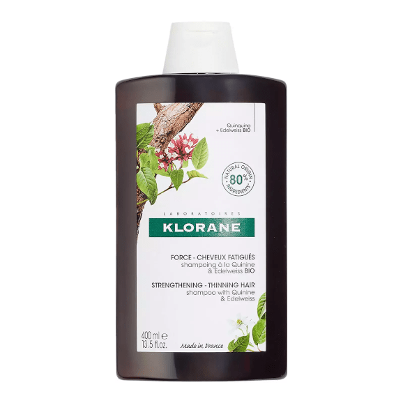 Klorane, szampon z chininą i organiczną szarotką do włosów wypadających i osłabionych, 400 ml - zdjęcie produktu