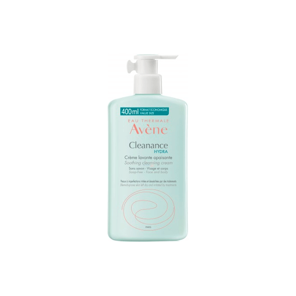 Avene Cleanance Hydra, oczyszczający krem kojący do twarzy, 400 ml - zdjęcie produktu