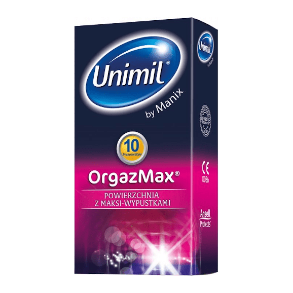 Prezerwatywy Unimil orgazmax, 10 sztuk - zdjęcie produktu
