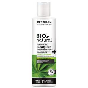 Bionatural, prebiotyczny szampon regenerująco-kojący z olejem konopnym, 400 ml - zdjęcie produktu
