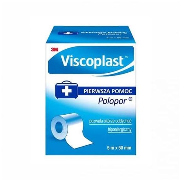 Viscoplast Polopor, przylepiec włókninowy, 5 m x 50 mm, 1 szt. Viscoplast Polopor, przylepiec włókninowy, 5 m x 50 mm, 1 szt. - zdjęcie produktu