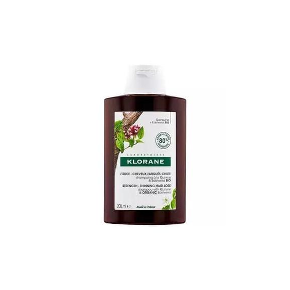  Klorane Quinine & Edelweiss Bio, szampon z chininą i organiczną szarotką, 200 ml - zdjęcie produktu