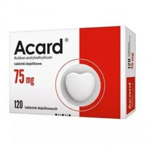Acard, 75 mg, tabletki dojelitowe, 120 szt. - zdjęcie produktu