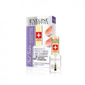 Odżywka do paznokci Eveline Nail Salon, wzmacniająca z diamentem, 12 ml - zdjęcie produktu