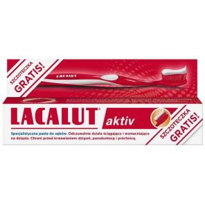 LACALUT AKTIV, pasta do zębów + szczoteczka do zębów gratis, 75 ml - zdjęcie produktu