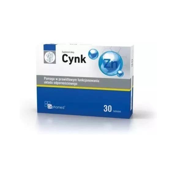 Cephamed, Cynk 15 mg, tabletki, 30 szt. - zdjęcie produktu