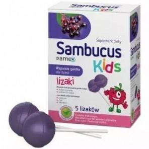Sambucus Kids Lizaki, smak malinowy, 5 szt - zdjęcie produktu