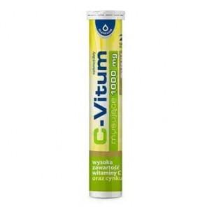 C-Vitum 1000 mg plus cynk, tabletki musujące, 24 szt. - zdjęcie produktu