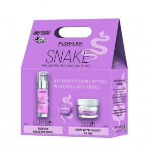 FlosLek Laboratorium Snake, zestaw kosmetyków do twarzy, serum i krem na noc, 1 szt. - zdjęcie produktu