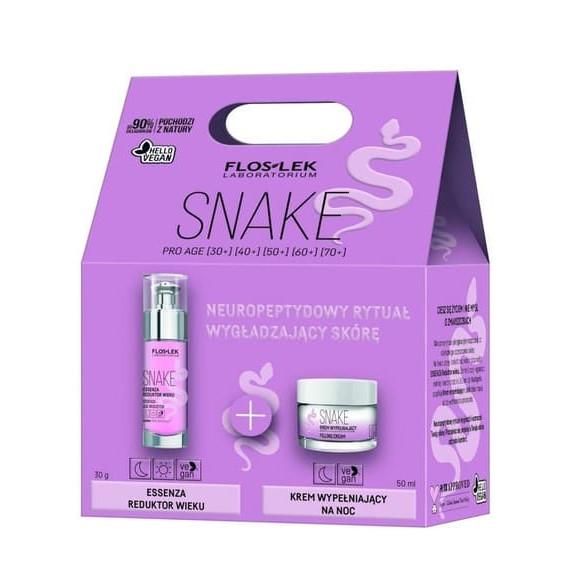 FlosLek Laboratorium Snake, zestaw kosmetyków do twarzy, serum i krem na noc, 1 szt. - zdjęcie produktu