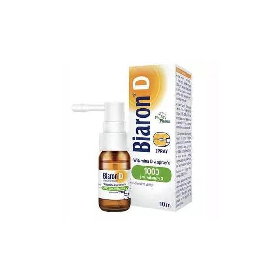 Biaron D, witamina D 1000 j.m., spray, 10 ml - zdjęcie produktu