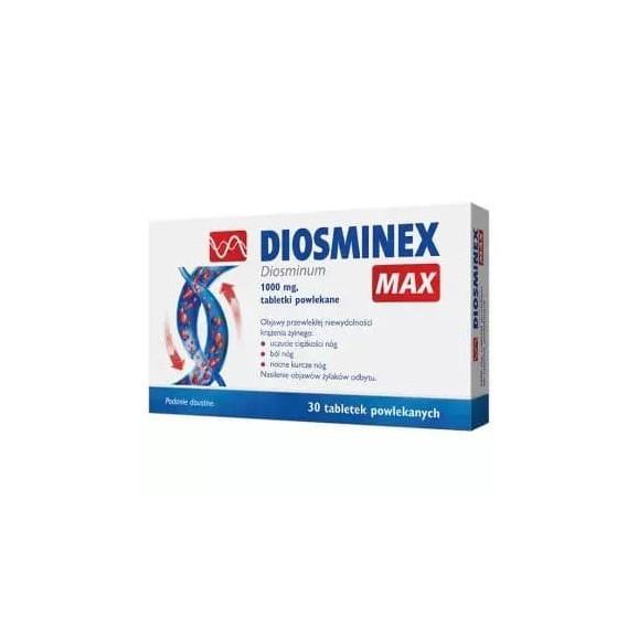 Diosminex Max 1000 mg, tabletki powlekane, 30 szt. - zdjęcie produktu
