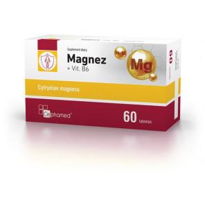 Magnez + Vit. B6, cytrynian magnezu, tabletki, 60 szt. - zdjęcie produktu