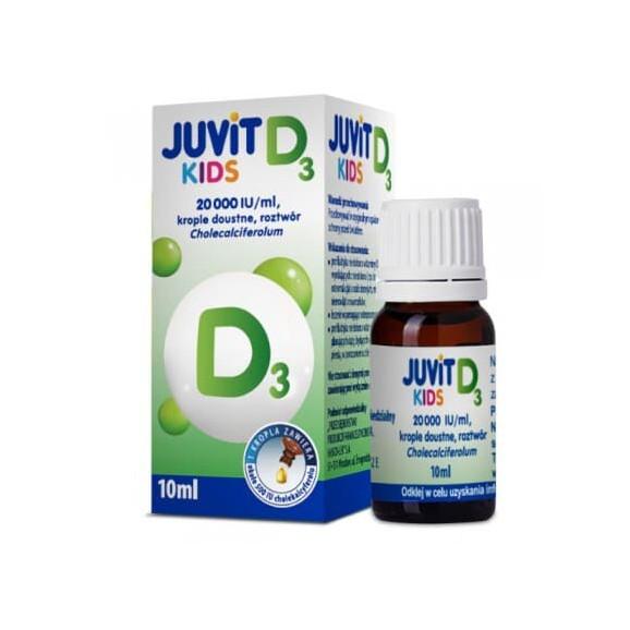 Juvit Kids D3, krople doustne, 10 ml - zdjęcie produktu