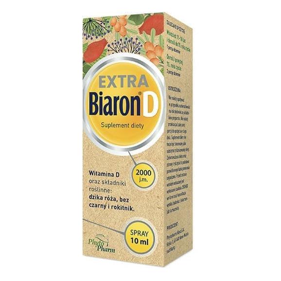 Biaron D Extra 2000 j.m. spray do ust, 10 ml - zdjęcie produktu