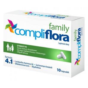 Compliflora Family, synbiotyk, kapsułki, 10 szt. - zdjęcie produktu