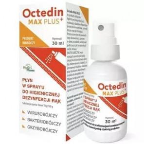 Octedin Max Plus, płyn do higienicznej dezynfekcji rąk, spray, 30 ml - zdjęcie produktu