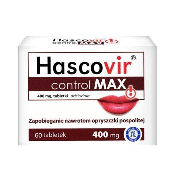 Hascovir Control Max 400 mg, 60 tabletek - zdjęcie produktu