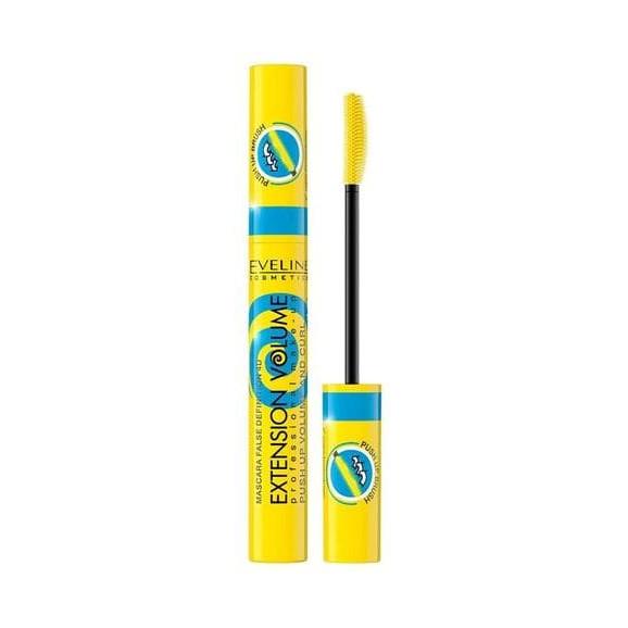 Tusz do rzęs Eveline Extension Volume, pogrubiająco-podkręcający, CZARNY, 10 ml - zdjęcie produktu
