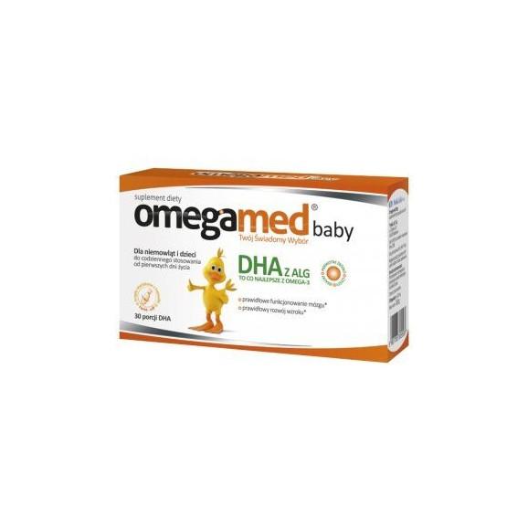 Omegamed Baby DHA, od urodzenia, 30 kapsułek twist-off - zdjęcie produktu