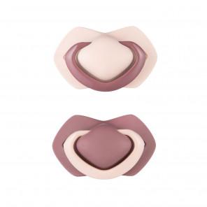 Canpol Pure Color, smoczek uspokajający, silikonowy, symetryczny, różowy, 6-18m, 2 szt. - zdjęcie produktu
