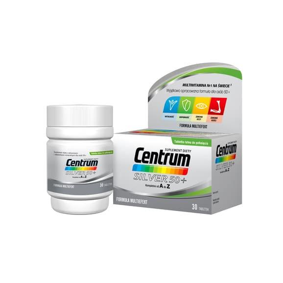 Centrum kompletne od A do Z Silver 50+, tabletki, 30 szt. - zdjęcie produktu