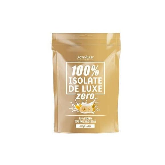 Activlab 100% Isolate De Luxe ZERO, odżywka białkowa, smak bananowy, 700 g - zdjęcie produktu