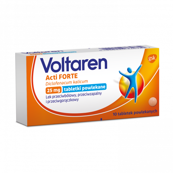 Voltaren Acti Forte, 25 mg, tabletki, 10 szt. - zdjęcie produktu