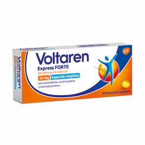 Voltaren Express Forte, 25 mg, kapsułki miękkie, 20 szt. - zdjęcie produktu