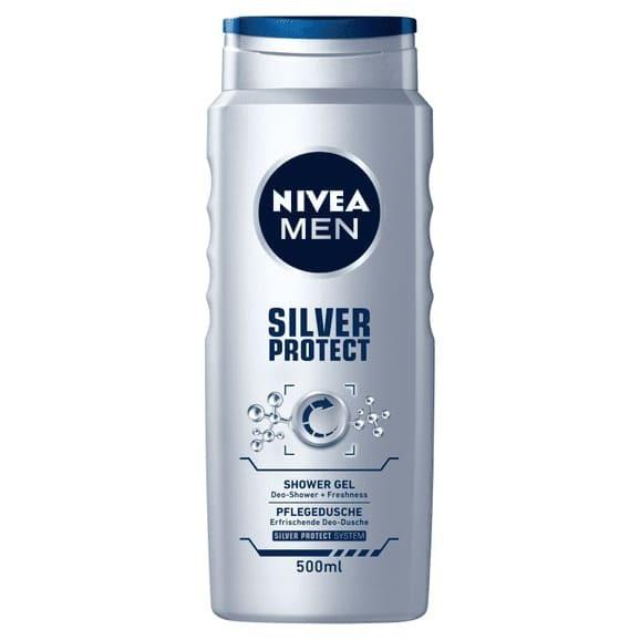 Nivea MEN Silver Protect, żel pod prysznic, 500 ml - zdjęcie produktu