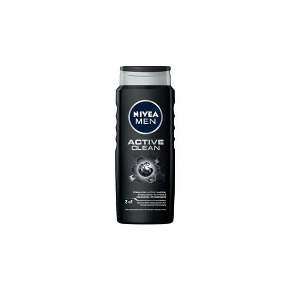 Nivea MEN Active Clean, żel pod prysznic, 500 ml - zdjęcie produktu