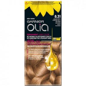 Farba do włosów Garnier New Olia, 8.31 ZŁOCISTY POPIELATY BLOND, 1 szt. - zdjęcie produktu