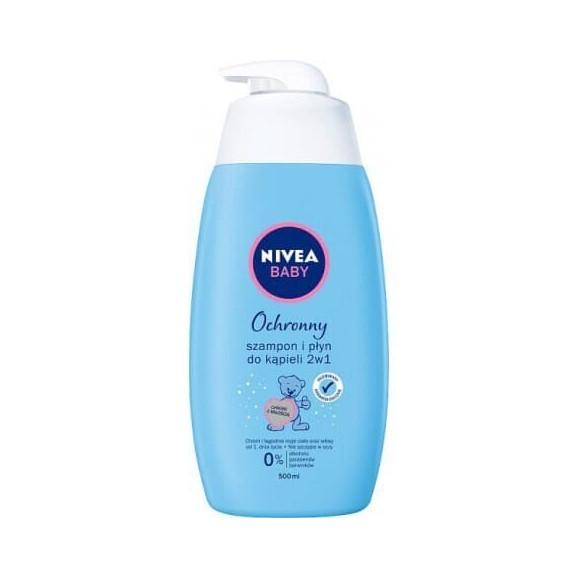 Nivea Baby, ochronny szampon i płyn do kąpieli, 500 ml - zdjęcie produktu