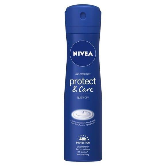 Nivea Protect & Care, antyperspirant, spray, 150 ml - zdjęcie produktu