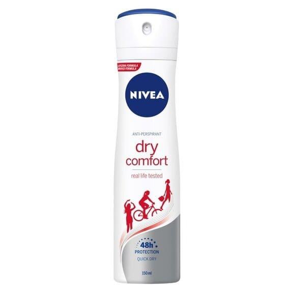 Nivea Dry Comfort, antyperspirant, spray, 150 ml - zdjęcie produktu
