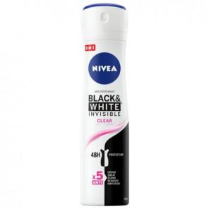 Nivea Black & White Invisible Clear, antyperspirant, spray, 150 ml - zdjęcie produktu