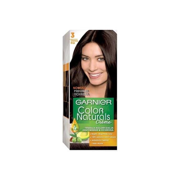 Farba do włosów Garnier Color Naturals, 3 CIEMNY BRĄZ, 1 szt. - zdjęcie produktu
