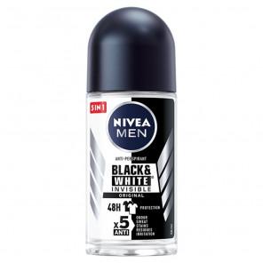 Nivea MEN Black & White Invisible Original, antyperspirant, roll on, 50 ml - zdjęcie produktu
