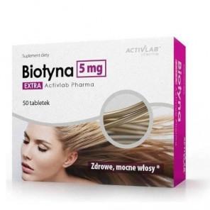 Biotyna Extra, Activlab Pharma, 5 mg, 50 tabl. - zdjęcie produktu