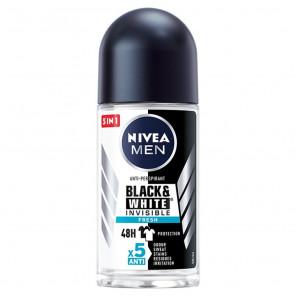 Nivea MEN Black & White Invisible Fresh, antyperspirant, roll on, 50 ml - zdjęcie produktu