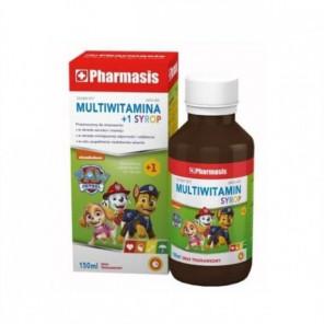 Multiwitamina 1+ Psi Patrol, syrop truskawkowy dla dzieci, 150 ml - zdjęcie produktu