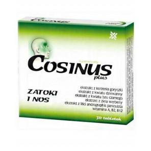 Cosinus Plus, zatoki i nos, tabletki, 30 szt. - zdjęcie produktu