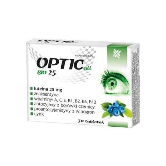 Optic Bioluteina 25, tabletki, 30 szt. - zdjęcie produktu