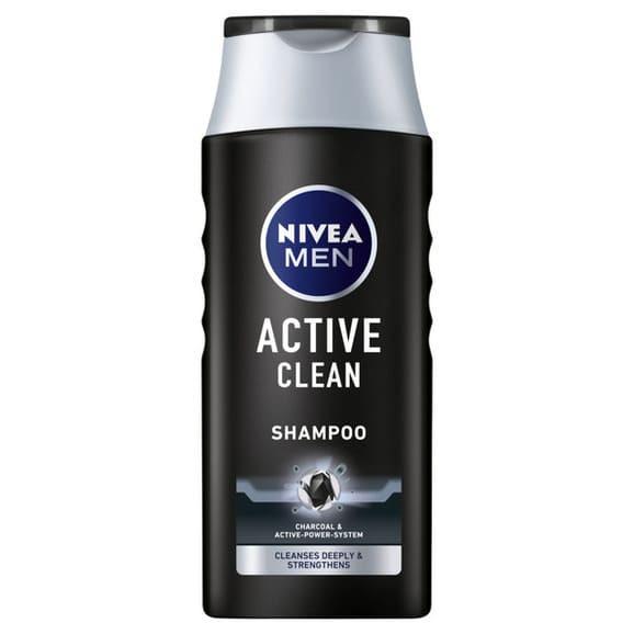 Nivea MEN Active Clean, szampon oczyszczający z węglem aktywnym, 400 ml - zdjęcie produktu